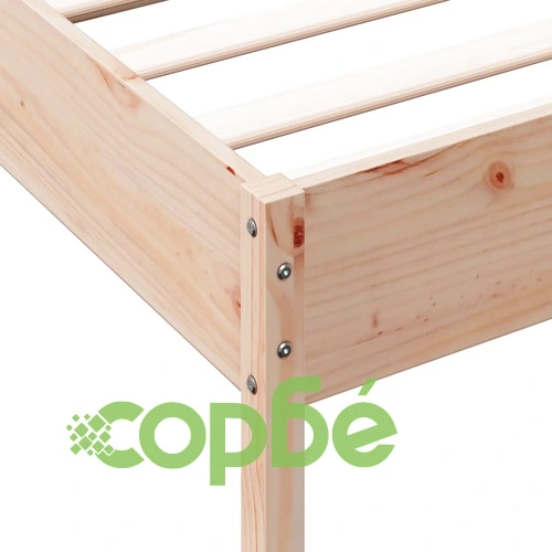 Рамка за легло без матрак, 90x190 см, масивна чамова дървесина ➤ топ цена ➤ sorbe.bg