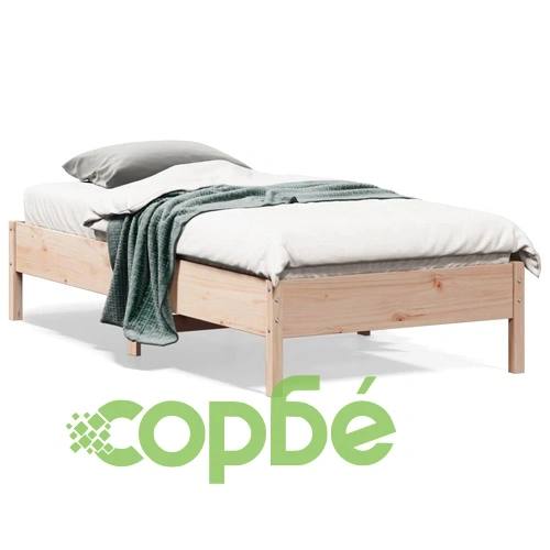 Рамка за легло без матрак, 90x190 см, масивна чамова дървесина ➤ топ цена ➤ sorbe.bg