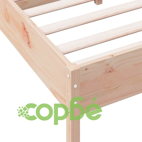 Рамка за легло без матрак, 140x190 см, масивна чамова дървесина ➤ топ цена ➤ sorbe.bg