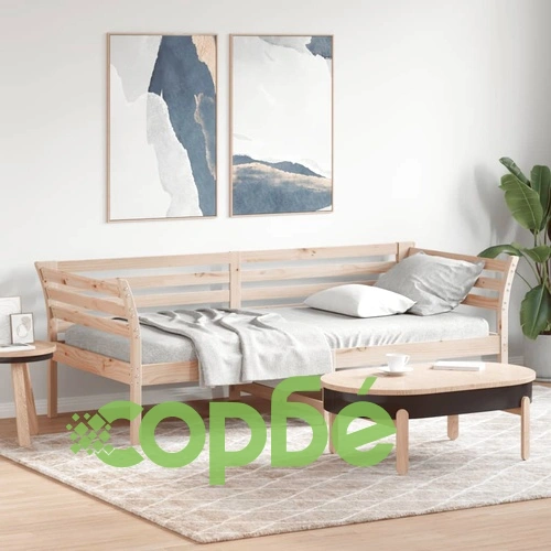 Дневно легло без матрак 100x200 cm масивна дървесина бор ➤ топ цена ➤ sorbe.bg