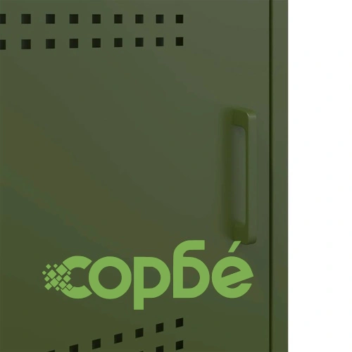 Нощни шкафчета 2 бр маслиненозелени 36x39x50,5 см стомана ➤ топ цена ➤ sorbe.bg