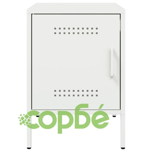 Нощни шкафчета 2 бр бял 36x39x50,5 см стомана ➤ топ цена ➤ sorbe.bg