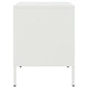 Нощно шкафче, бяло, 36x39x50,5 см, стомана