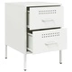Нощно шкафче, бяло, 36x39x50,5 см, стомана