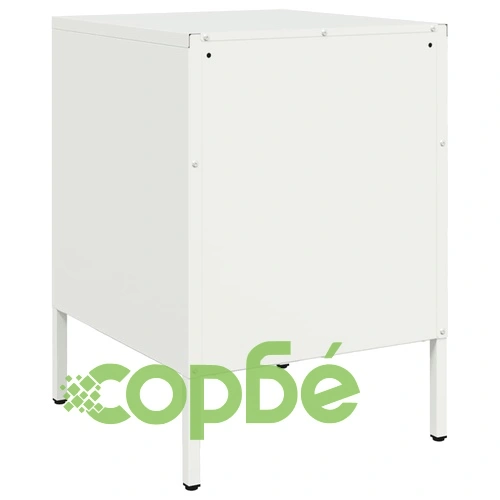 Нощни шкафчета 2 бр бял 36x39x50,5 см стомана ➤ топ цена ➤ sorbe.bg