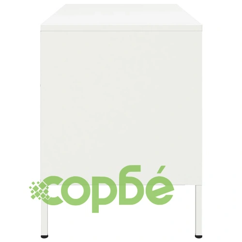 ТВ шкаф, бял, 68x39x50,5 см, стомана ➤ топ цена ➤ sorbe.bg