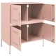 Бюфет, розов, 68x39x79 см, стомана