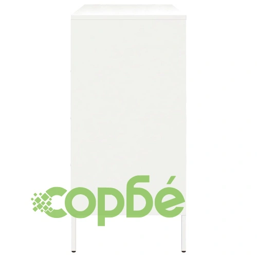 Бюфет, бял, 68x39x79 см, стомана ➤ топ цена ➤ sorbe.bg