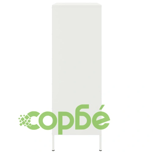 Висок шкаф, бял, 68x39x113 см, стомана ➤ топ цена ➤ sorbe.bg