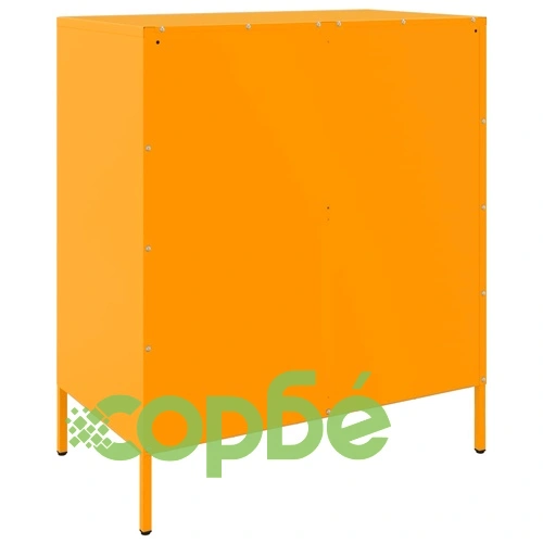 Бюфет, горчица жълто, 68x39x79 см, стомана ➤ топ цена ➤ sorbe.bg