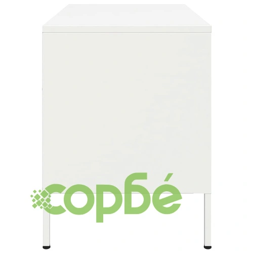 ТВ шкаф, бял, 68x39x50,5 см, стомана ➤ топ цена ➤ sorbe.bg