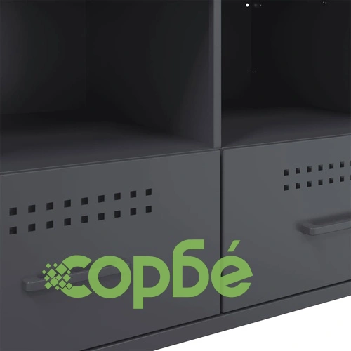 ТВ шкафове 2 бр антрацит 68x39x50,5 см стомана ➤ топ цена ➤ sorbe.bg