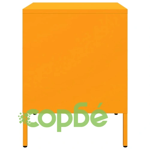 Нощни шкафчета 2 бр горчица жълто 36x39x50,5 см стомана ➤ топ цена ➤ sorbe.bg