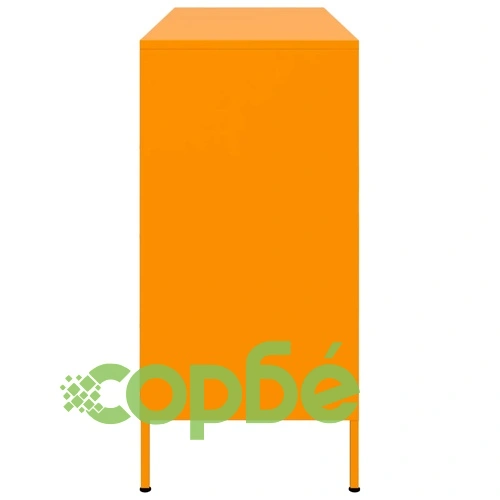 Бюфет, горчица жълто, 100,5x39x79 см, стомана ➤ топ цена ➤ sorbe.bg