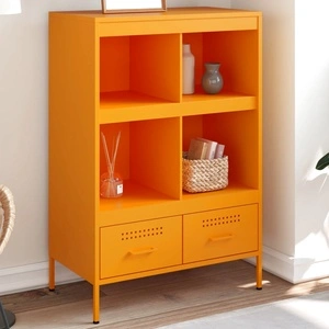 Висок шкаф, горчица жълто, 68x39x101,5 см, стомана