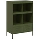 Висок шкаф, маслиненозелен, 68x39x101,5 см, стомана