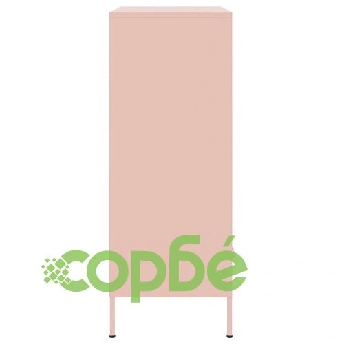 Висок шкаф, розов, 68x39x101,5 см, стомана ➤ топ цена ➤ sorbe.bg