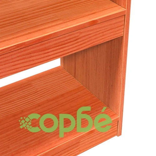 Библиотека/разделител за стая, 100x30x199,5 см, бор масив ➤ топ цена ➤ sorbe.bg