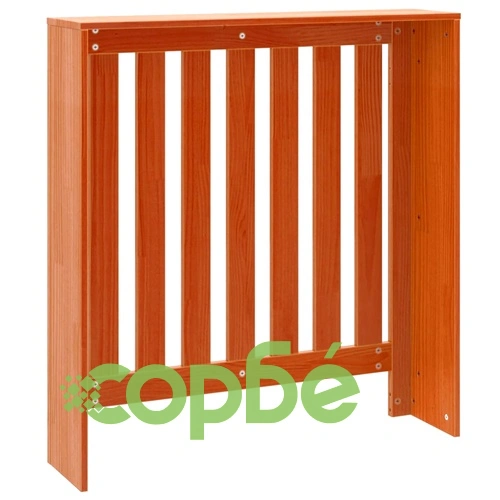 Параван за радиатор восъчнокафяв 79,5x19x84 см бор масив ➤ топ цена ➤ sorbe.bg