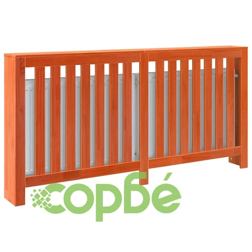 Параван за радиатор восъчнокафяв 169x19x84 см бор масив ➤ топ цена ➤ sorbe.bg