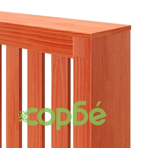 Параван за радиатор восъчнокафяв 169x19x84 см бор масив ➤ топ цена ➤ sorbe.bg