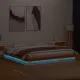 LED рамка за легло восъчнокафяв 180x200 см борово дърво масив