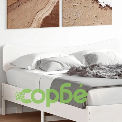Горна табла, бяла, 140 см, масивно дърво бор ➤ топ цена ➤ sorbe.bg