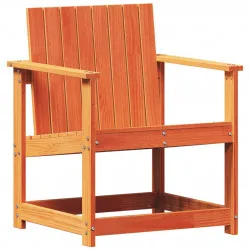 Градински стол, восъчнокафяв, 62x55x77 см, борово дърво масив