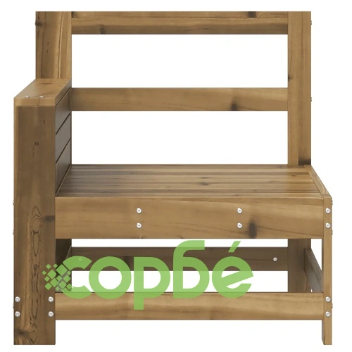 Градински диван с подлакътник и странична масичка ➤ топ цена ➤ sorbe.bg