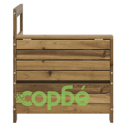 Градински диван с подлакътник и странична масичка ➤ топ цена ➤ sorbe.bg