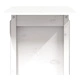 Градинска маса, бяла, 100x50x75 см, борово дърво масив