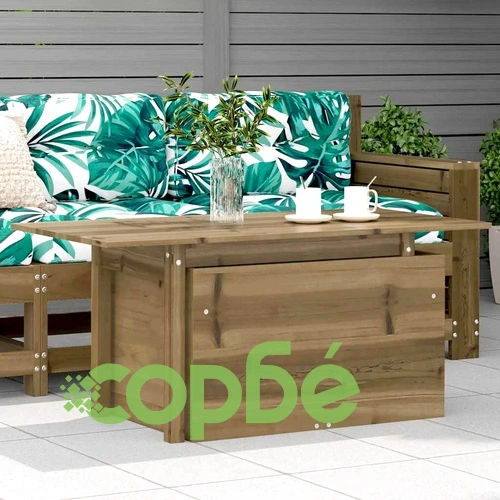 Градинска маса, 100x50x75 см, импрегнирано борово дърво ➤ топ цена ➤ sorbe.bg