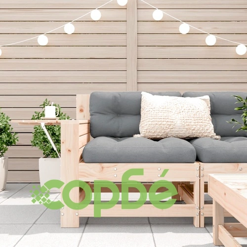 Градинско кресло с подлакътник с възглавница борово дърво масив ➤ топ цена ➤ sorbe.bg