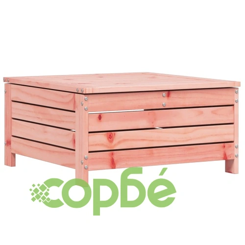 Градинска табуретка с възглавница, дугласко дърво масив ➤ топ цена ➤ sorbe.bg