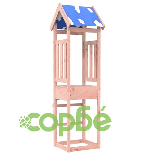 Кула за игра 52,5x46,5x208 см масивна дугласка дървесина ➤ топ цена ➤ sorbe.bg