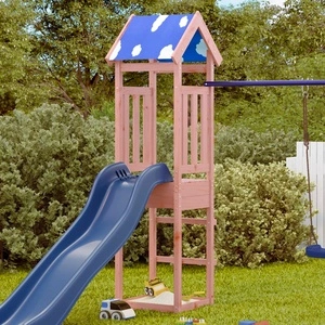 Кула за игра 52,5x46,5x208 см масивна дугласка дървесина