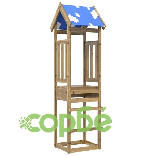 Кула за игра 52,5x46,5x208 см импрегнирана борова дървесина ➤ топ цена ➤ sorbe.bg