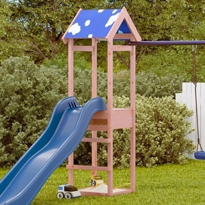 Кула за игра 52,5x46,5x195 см масивна дугласка дървесина