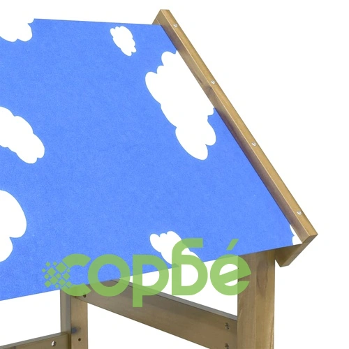 Кула за игра със стълба 110,5x52,5x215 см импрегниран бор ➤ топ цена ➤ sorbe.bg