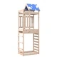 Кула за игра със стена за катерене 85x52,5x239 см бор масив