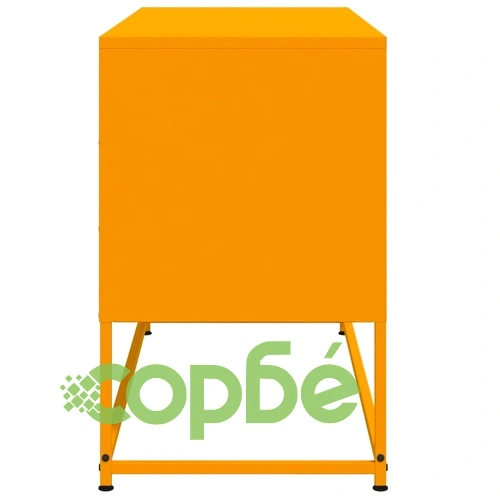 ТВ шкаф, горчица жълто, 100,5x39x60,5 см, стомана ➤ топ цена ➤ sorbe.bg