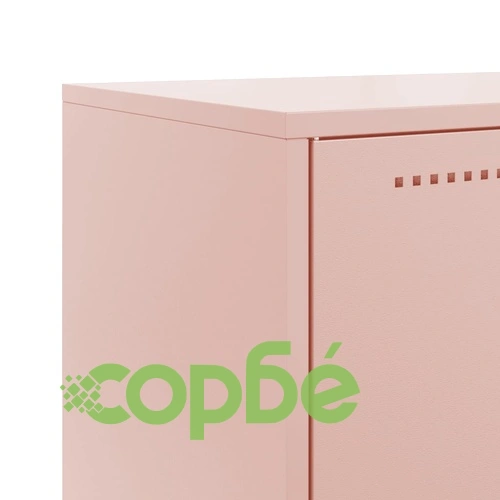Бюфет, розов, 68,5x38,5x123,5 см, стомана ➤ топ цена ➤ sorbe.bg