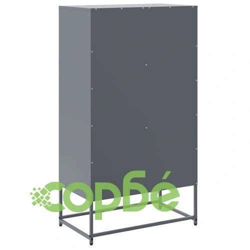 Бюфет, антрацит, 68,5x38,5x123,5 см, стомана ➤ топ цена ➤ sorbe.bg