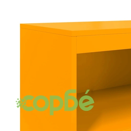 Висок шкаф, горчица жълто, 68,5x38,5x123,5 см, стомана ➤ топ цена ➤ sorbe.bg