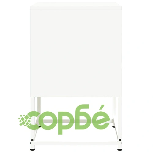 Нощни шкафчета 2 бр бели 36x39x60,5 см стомана ➤ топ цена ➤ sorbe.bg