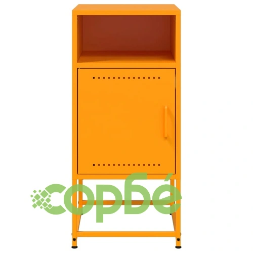 Нощни шкафчета 2 бр горчица жълто 36x39x78 см стомана ➤ топ цена ➤ sorbe.bg