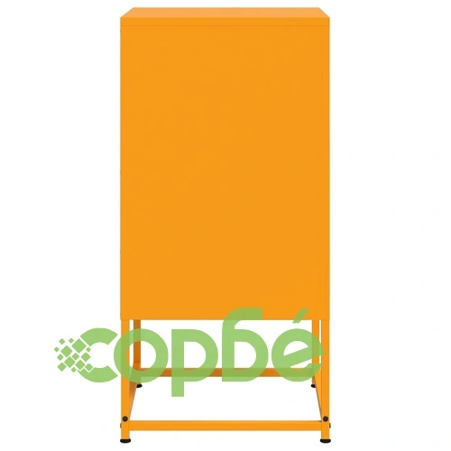 Нощни шкафчета 2 бр горчица жълто 36x39x78 см стомана ➤ топ цена ➤ sorbe.bg