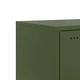 Нощни шкафчета 2 бр маслиненозелени 36x39x78 см стомана