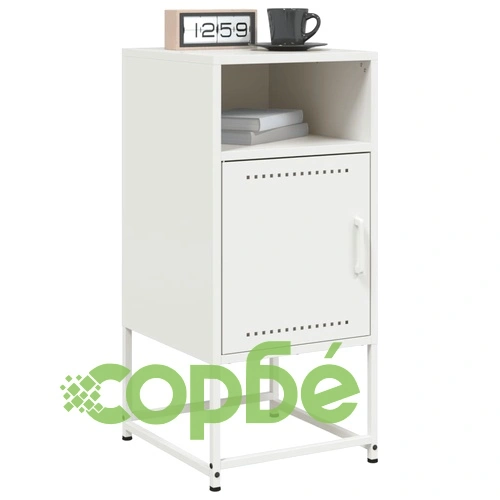 Нощни шкафчета 2 бр бял 36x39x78 см стомана ➤ топ цена ➤ sorbe.bg