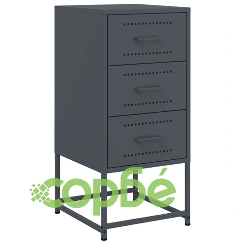 Нощни шкафчета 2 бр антрацит 36x39x78 см стомана ➤ топ цена ➤ sorbe.bg